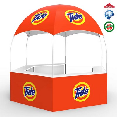 10x10' Gazebo Dome Tent Custom Pop Up Kiosk Canopy Tent