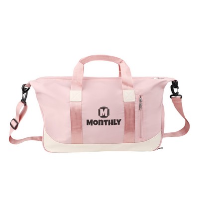 26L Gym Dry Wet Separated Duffle Bag W/ Shoe Compartment